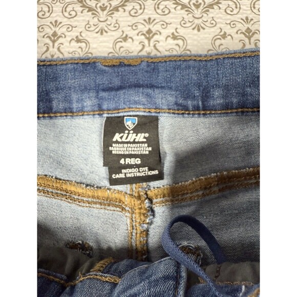 KUHL Women's Kontour Skinny Denim Jeans Pants Size 4 Regular‎ Blue Wash - Picture 2 of 11